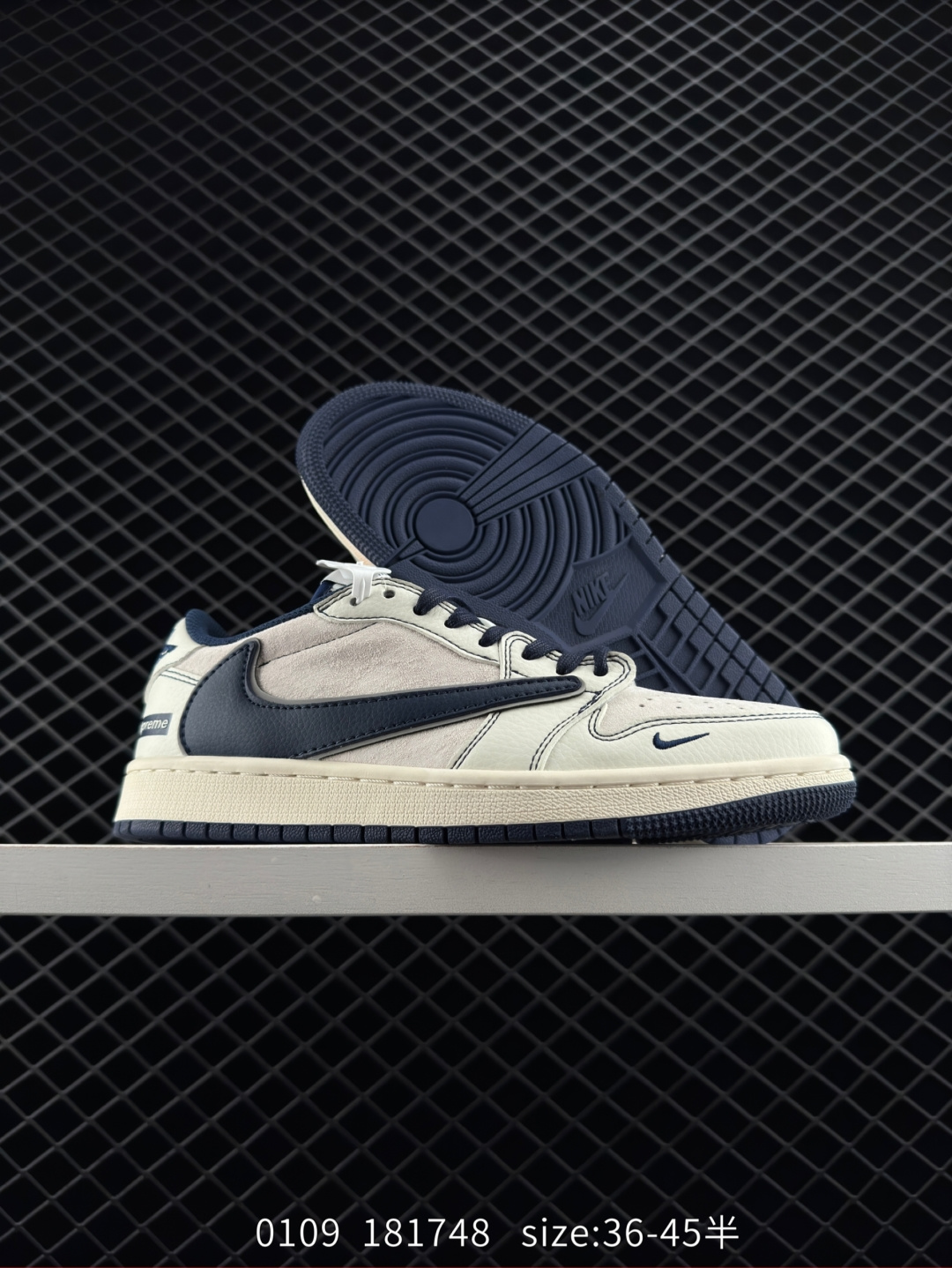 K Travis Scott x Nike Air Jordan 1 Low x Supreme